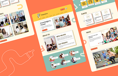 Playful Preparatory Site Design educationplatform k12website landingpagedesign studentportal uidesign webdesign