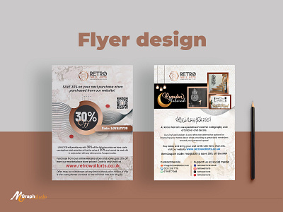 Flyer design for wallpaper company cretive flyer flyer artwork flyer design flyer template islamic leaflet leaflet design poster print materils