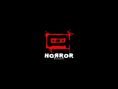 Horror Records - logo concept concept design graphic logo redesign