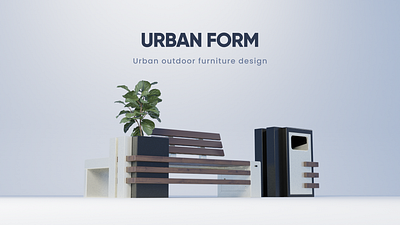 Urban Furniture 3d art 3d icon 3d object art design flat graphic design illustration industrialdesign logo vector