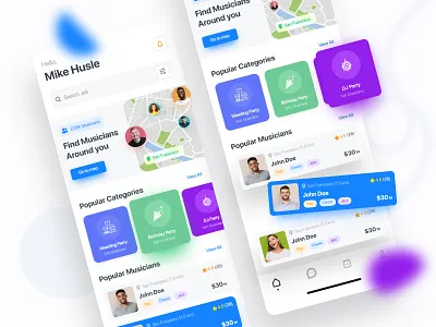 Job searching app clean design find flat google illustration inspiration job logo minimal modern platform professional design search typography uiux vector web website white