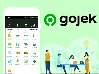 Gojek Design androidapp appdesign appdeveloper application appmaker clone cloneapp developer gojek gojek food gojekclone mobileapp ondemand uberapps uidesign uxuidesign