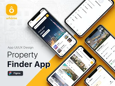 Property Finder Mobile App UI/UX - Coming Soon app design app design icon ui web ios guide app interface app ui ux dashboard interface landlord marketplace mobile app mobile app design property property app property finder real estate real estate app rent ui design uidesign uiux uiwala
