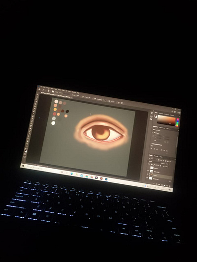 WIP Digital Painting of an eye digital painting eye eye painting wip