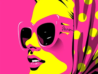 Summer hues adobe art beautiful girl digital portrait drawingart fashion illustration fashion illustrator illustration illustration digital illustrations vector illustration