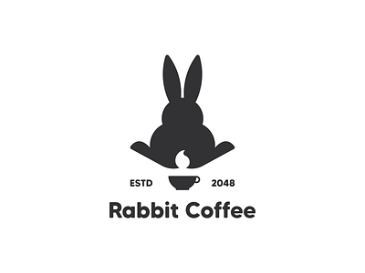 Rabbit Coffee animal bean brand bunny café carrot coffee coffee bean coffee house coffee roaster coffee shop coffee shops cup drinks logo minimal rabbit rabbit logo restaurant tea