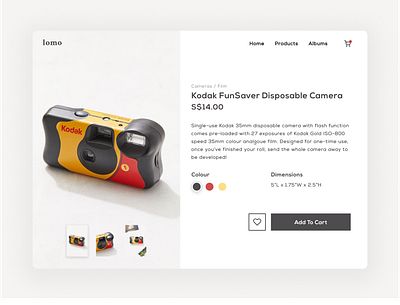 Ecommerce Item Website UI camera website design ecommerce ui ecommerce website figma film ui film website design item ui product placement product ui product website ui ui website design website ui website ui ux