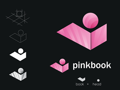 PINKBOOK LOGO 2021 abstract ai best logo brand design branding color design design art gradient inspiration logo logo idea minimalist modern logo new logo nice logo trend ui uiux