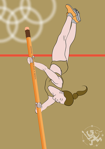 Imagine you re holding a ... athletics callmefafa illustration imagine madeinaffinity pencil polevault seiväshyppy urheilu