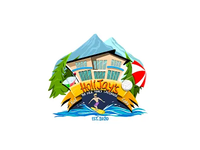 guesthouse illustration artwork design digital artwork graphic design hand drawn illustration mascot mascot character merch design vector