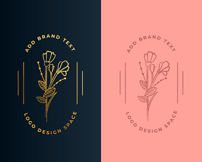 Flower-logo//Natural beauty-logo