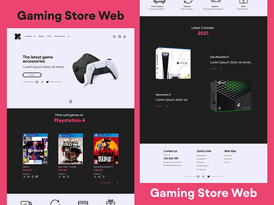 Gaming Store Website design designer designs gaming gaming website store store design ui ui ux ui design uidesign uiux ux ux ui ux design uxdesign uxui web webdesign website