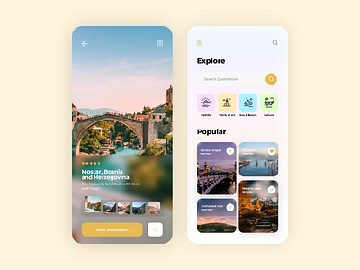 Travel app interace app application design glass ui glassmorphism ios travel travel agency travel app travelling travelling app ui uiux userexperience userinterface ux