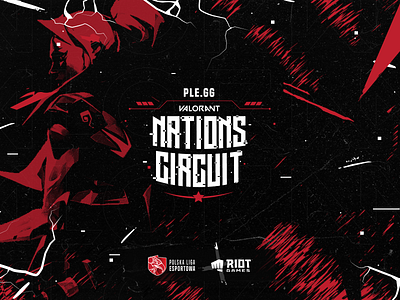 PLE.GG VALORANT NATIONS CIRCUIT branding design esports gaming gaming logo key visual logo logotype minimal riot games valorant visual