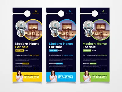 Door Hanger Design business flyer clean corporate corporate branding creative creative design design door hanger hanger hangers marketing modern modern design print ready template