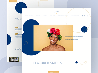 Dove | Landing Page Concept abstract adobe photoshop brand branding cosmetic dove figma landing page ui we design webdesign website