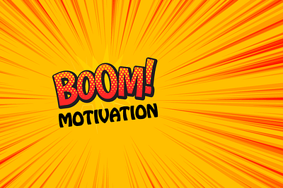 Boom Motivation branding design illustration logo minimal