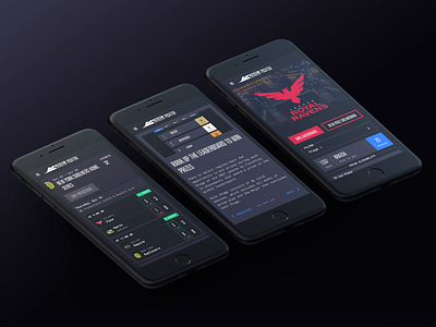 Call of Duty League Pick'em Mobile call of duty dashboard esports leaderboard league prediction prizes ui ui ux ui design