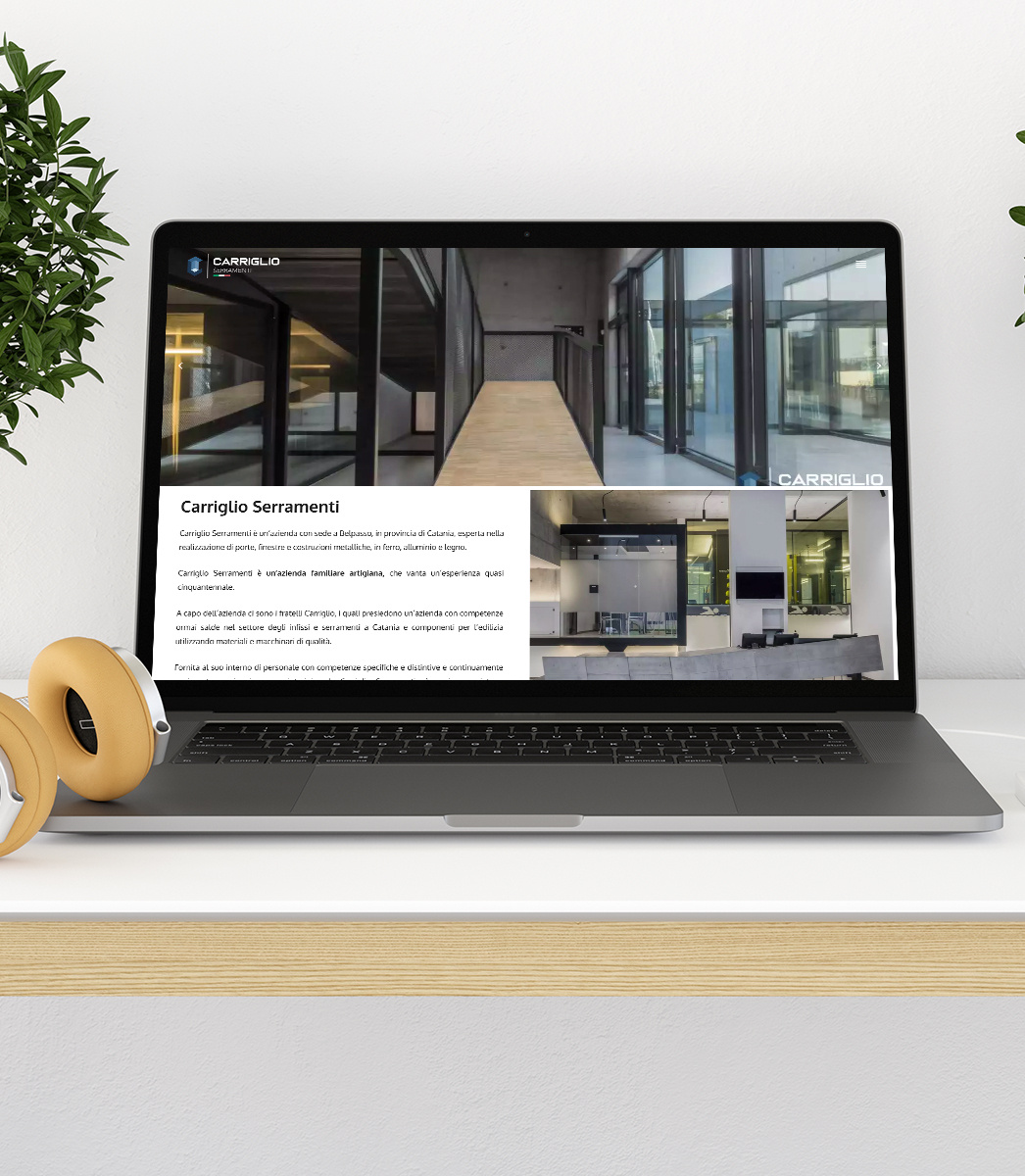 Example of Mockup website