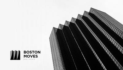 Bostonmoves logo design boston branding design house moving logo