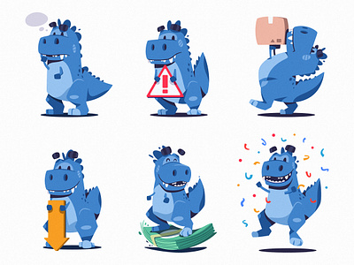 T-rex mascot art character character design dinosaur illustration mascot t rex