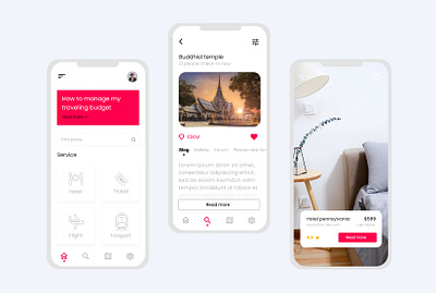 Traveling app concept app booking hotel booking tourism travel app trip trip app trip planner ui