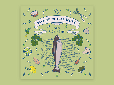 Recipe illustration cookbook digital illustration food illustration illustration photoshop recipe symmetry