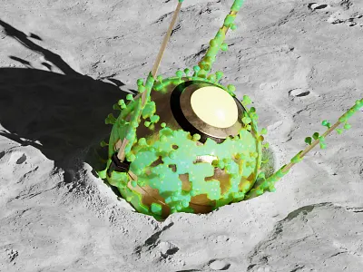 Sputnik 3d 3d art 3d artist 3d modeling blender blender 3d blender3d blender3dart blendercycles cryptoart nft nftart