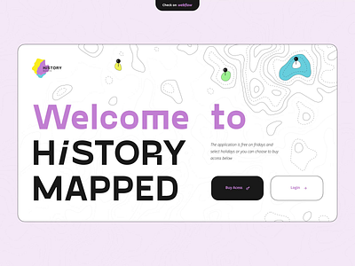 History Mapped Concept animation ui graphics animation ui motion graphics animation ui ui