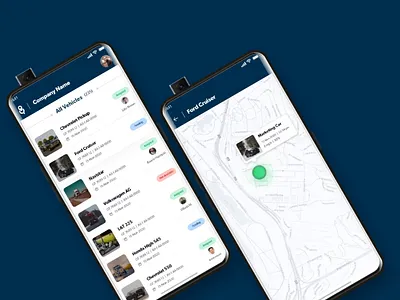 Fleet Management android app detail graphics mobile screen ui ui design ui designer