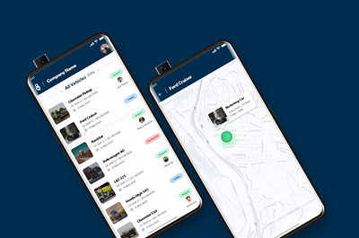 Fleet Management android app detail graphics mobile screen ui ui design ui designer