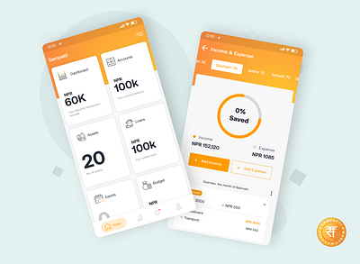 Sampatti App app design flat flutter typography ui