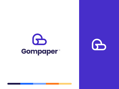 Gompaper Logo Design branding gompaper logo logo logo design logo designer paper logo