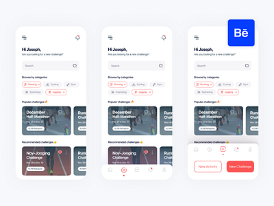 GoSoniqs. - Sport Mobile application behance project bottom bar bottom menu bottom navigation creative interface design challenges fitness app ios app motivation app navbar navigation menu running app sport app uiux user experience user interface design