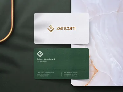 Zencorn logo branding design icon logo minimal typography vector