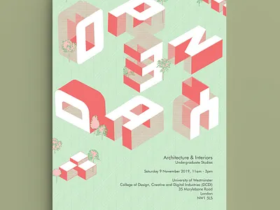 Alternative Open Day Poster architecture design grid illustration poster poster design print typography university