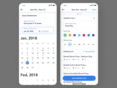 Task Planning App app design flat typography ui ux