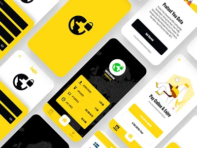 VPN App Design app flat illustration minimal ui ux vector web