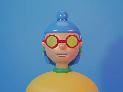 Stylish Tamizhachi 3dillustration blender3d cartoon character cartoon illustration toy design