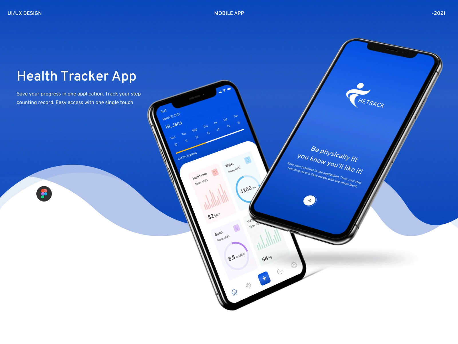 Health tracker App app app concept app design daily ui figma health health app healthcare illustration inspiration medical medical app pharma tracker ui ui design uiux ux design