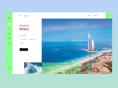 Exploring Hotel Dashboard design destination location tickets travel travel agency travel blog travel ui travelling