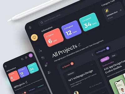 Task Management Web app and Mobile app business system product design productivity project project management task task management team work time management todo todo tasks