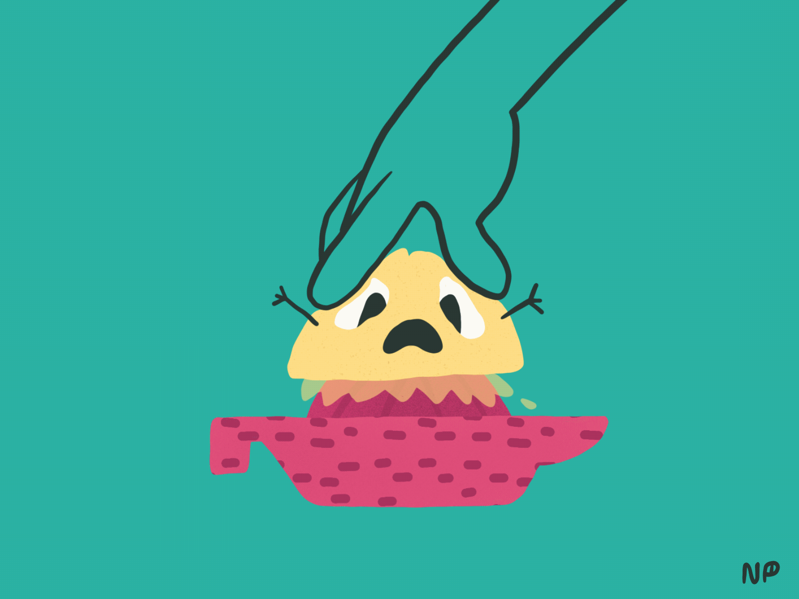 Under Pressure animation cute cute illustration frame by frame frame by frame animation illustration lemon pressure procreate procreate animation procreate illustration working