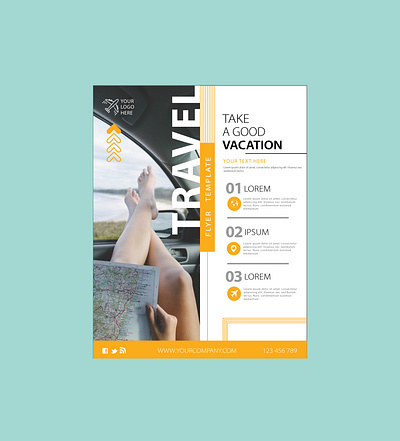 Travel Flyer adobe illustrator adobe photoshop advertising branding creative works design productdesign typography