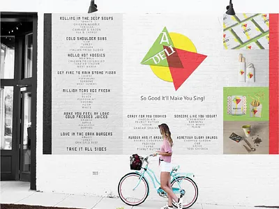 A Deli - restaurant, café and bakery brand design brand identity branding branding and identity branding concept food food and drink food truck food truck logo foodie illustrator logo design package design photoshop restaurant restaurant branding restaurant logo vehicle design vehicle graphics website concept
