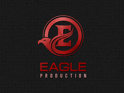 A modern corporate logo design for the eagle production animal bold color circle circular logo corporate eagle eagle logo elegant illustration logo design minimal modern production production company production house vector