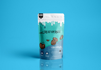 #treatyourself: concept design adobe illustrator cbd cbd packaging concept concept design cookies food and drink