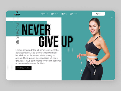 Fitness Landing Page