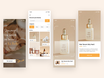 E-commerce - Mobile app beauty beauty app beauty app design design e commerce e commerce mobile app ecommerce app mobile app mobile design online store product design shop store uiux