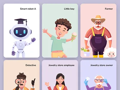 Character Design app branding character designs icon illustration logo web